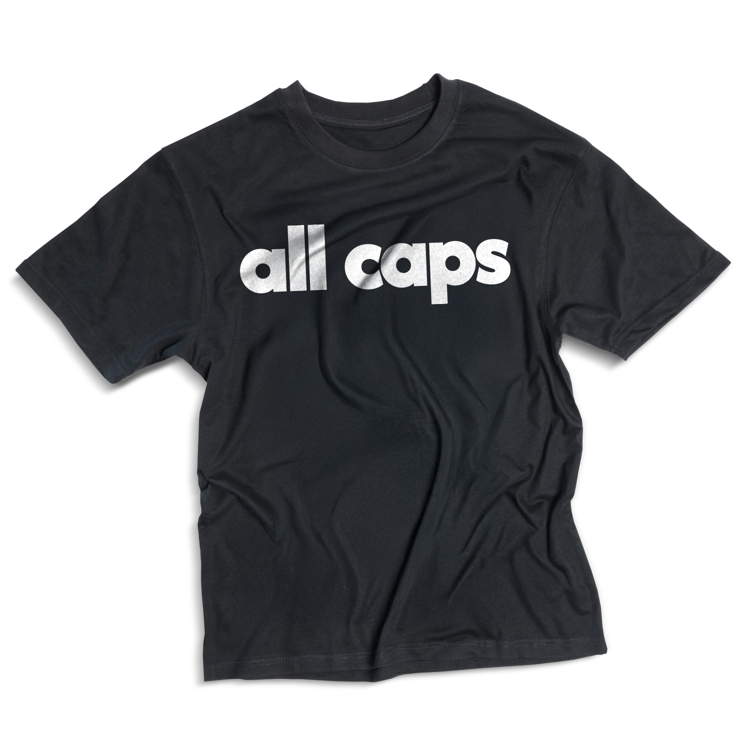 All caps T-shirt