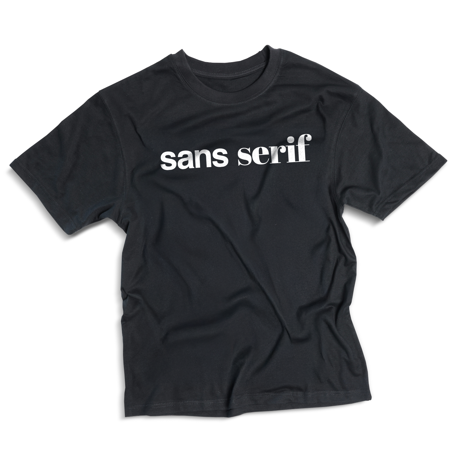 Sans serif T-shirt